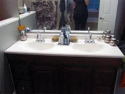 Bathroom vanity tops, medicine cabinets, vanity lights $100 (chq > allegany) hide this posting restore restore this posting. How To Refinish Bathroom Vanity Sink Artcomcrea