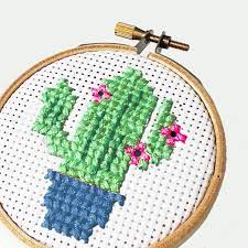 They also make fantastic gifts for your beloved ones. Cactus Mini Cross Stitch Kit The Make Arcade Dikis Ornegi Kanavice Takimi Kanavice Ornekleri