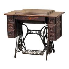 20th Century Traditional Singer Sewing Table With Carved Decorative Details Chairish In 2020 Singer Sewing Tables Sewing Table Singer Sewing Machine Table