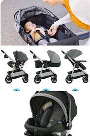 Graco Modes Pramette Travel System Includes Baby Stroller With True Bassinet Mode Reversible Seat Baby Car Seats Toddler Stroller Travel System