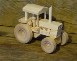 Garcons Des Enfants A La Main Bois Jouet Ferme Tracteur Jouets En Bois Childs Pretendent Modele Agricole Handmade Wooden Toys Wood Toys Wooden Toys