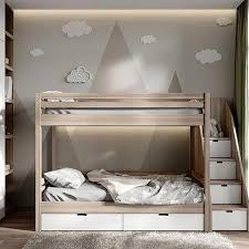 Bunk beds not only provide a practical place for more than one person to sleep in, but they also save space by stacking these beds on top of each other. Bunk Beds For Kids Mountains Themed Bunk Bed In 2020 Cool Bunk Beds Bunk Bed Designs Diy Bunk Bed