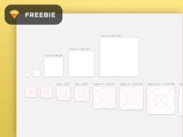 Favicon Ios Icon Template For Sketch Ios Icon Template Freebie Templates