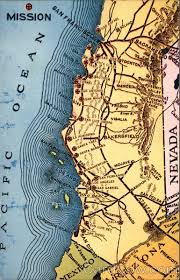Starting in 1769, spain built a chain of 21 missions across the length of alta california —from san diego to sonoma —as a way of gaining a foothold in the new frontier. Map Of California Mission Locations Missions Ca Postcard