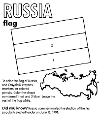 The flag was first used as an ensign for russian merchant ships in 1696. Russia Coloring Page Crayola Com