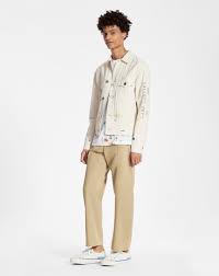 Un'ampia selezione di jeans da popolari department five. Lanvin X Gallery Dept Denim Jacket With Paint Marks White Lanvin