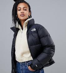 Black And Grey North Face Jacket The North Face 1996 Retro Nuptse Jacket In Black North Face Jacket Womens North Face Jacket Outfit North Face Outfits