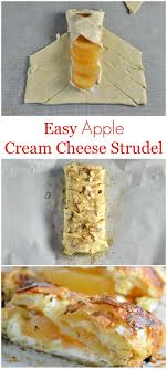 Easy Apple Cream Cheese Strudel Strudel Recipes Puff Pastry Desserts Puff Pastry Recipes