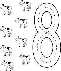 Set off fireworks to wish amer. Learn Number 8 With Eight Cows Coloring Page Bulk Color
