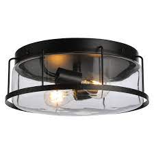 14 3/4 diameter, 9 drop. 17 Stories Inoue 2 Light 13 Caged Drum Flush Mount Reviews Wayfair