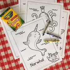 Nothing is more valuable than the moments and memories of a parent and their children. Narwhal Coloring Page Plus 5 More Sea Life Coloring Pages