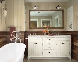 The height usually starts at 4 feet and goes up to 6 feet. Bathroom Wainscoting The Finishing Touch To Your Bathroom Design