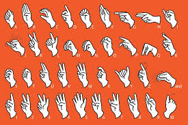 Sign Language Alphabet Abc Communication Educational Chart Cool Wall Decor Art Print Poster 18x12