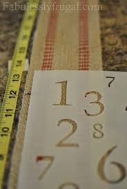 Burlap Growth Chart Diy Growth Chart Ruler Stencil Diy