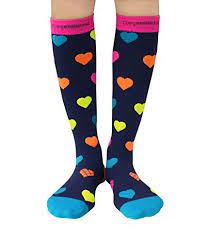 Compression Socks Hearts L 20 30mmhg Men Women Fun R Compression Socks Knee High Compression Socks Compression Socks Mens