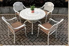 Whether you want to kick back and relax with garden sofa sets, fall in love with outdoor dining with bistro sets or give little ones their own space with kids' garden furniture, our range will have China Rust Proof Outdoor Garden White Patio Cast Iron Bistro Table Set China Patio Dining Set Outdoor Table