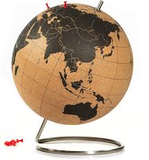 Bersama maju selaras jual meja stainless jakarta terbaik dengan type produk terlengkap dan harga terjangkau.keunggulan meja stainless : Amazon Com Suck Uk Large Desktop Cork Push Pins Included Educational World Map Travel Accessories Adventure Memories Display Globe Brown Black Home Kitchen
