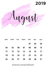 August 2019 Calendar Design Calendar Wallpaper Calendar Design August Calendar