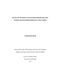 Borang soal selidik ini diedarkan untuk mengkaji tahap stress dikalangan pensyarah matematik inspem/jabatan matematik upm. Http Library Oum Edu My Repository 677 1 Faktor Stres Fazura Pdf