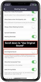 At times we want to play some music in the background without having to share a screen. Zoom How To Turn On Original Sound On Iphone Ipad And Android Phones Wirral Music Factory