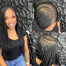 2019 Ghana Weaving Hairstyles Beautiful African Braids Hair Ideas For Ladies Feed In Braids Hairstyles Braided Hairstyles African Hair Braiding Styles