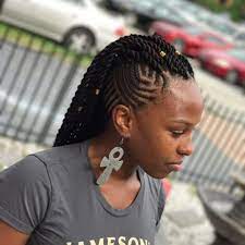 The 50 Latest Hairstyles For Black Women Cool Braid Hairstyles African Hairstyles Braided Mohawk Hairstyles
