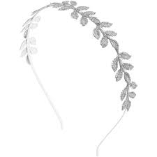 Silver Glitter Leaf Headband 4 99 Liked On Polyvore Featuring Accessories Hair Accessories Silver Silver Leaf Headband Silver Headband Glitter Headbands