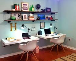 Awesome Office For Two On The Cheap Cubicle Decor Office Home Office Organization Office Desk Decor