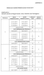 16 julai hingga 24 julai. Takwim Penggal Dan Cuti Persekolah Tahun 2019 Cerita Ceriti Ceritu Mamapipie
