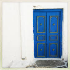 Porte Bleue Blue Door Kostos Paros Grece Greece Home Decor Decor Blue