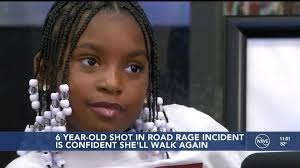 6-year-old shot in road rage incident confident she will walk again