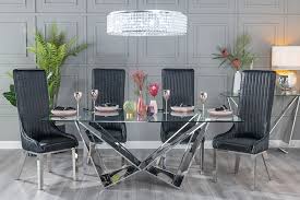 How much does a dining room table cost? Urban Deco Jazz 200cm Glass And Chrome Dining Table Cfs Furniture Uk