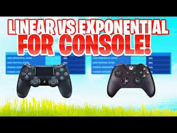 Best Console Aim Setting Linear Vs Exponential Fortnite Ps4 Xbox Youtube