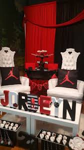 Michael Jordan Baby Shower Party Ideas Photo 9 Of 15 Jordan Baby Shower Basketball Baby Shower Baby Shower