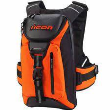 Icon Squad 3 Motorcycle Backpack Hi Vis Orange 3517 0283 Motorcycle Backpacks Motorcycle Luggage Bags Bike Exif