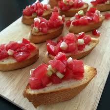 Italienische Vorspeise Bruschetta Mit Tomaten Caros Kuche Rezept Lebensmittel Essen Bruschetta Bruschetta Mit Tomaten