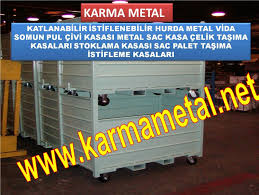 Metal Sac Tasima Kasasi Kasalari Kasa Celik Istifleme Sandigi Sandiklari Sandik Egimli Paleti Palet Sevkiyat Metal Kasa Alti Acilir Kasa Sev Sandik Kafes Metal