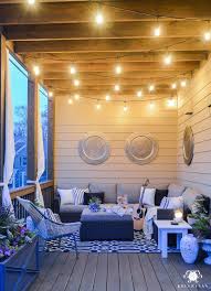 A Porch Makeover And A Relaxing Date Night On The Deck Kelley Nan New Homes Summer Porch Decor Home