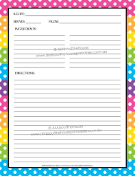 Editable Printable Recipe Card Template Pdf Sheet Recipe Page Recipe Organisation Recipe Box Cookbook Cooking Printable Kitchen Recipe Cards Template Recipe Binder Printables Recipe Cards