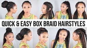 Box braids are a gorgeous hairstyle base but you may always enhance its beauty with fast and simple styling solutions. Easy Box Braid Hairstyles Novocom Top