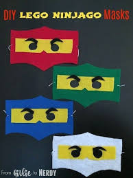 Diy Lego Ninjago Masken Mit Free Template Von Girlie Bis Nerdy Girlie Masken N Ninjago Geburtstag Basteln Karneval Basteln Kindern Partyideen Fur Kinder