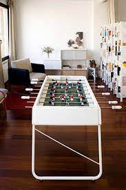 The limited edition set of the iconic table football game represents a landmark moment in the long history of subbuteo and supports the fa's objective to tackle barriers within the women's game. Set Up A Game Night Foosball Table Room Color Design Foosball