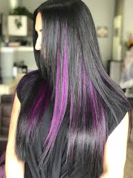 Adding Some Purple With Babe Hair Babe Hair Studio Tape In Extensions On Our Gorgeous Client Before After Showing H Purple Hair Extensions Hair Studio Hair