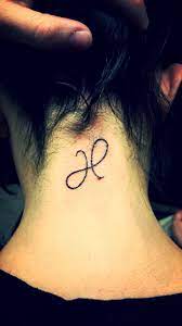 Broken Infinity Letter H H Tattoo Small Tattoos Tattoo Lettering