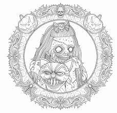 Beauty Of Horror Coloring Book Best Of Iclist Previews The Beauty Of Horror Tricks In 2020 Halloween Coloring Pages Printable Halloween Coloring Book Coloring Book Set