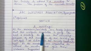 A notice is a form of written or printed information that can be in the form of an official statement of public importance or a warning in advance, or it can also be used to give information to a. Notice 11th And 12th Class Cbse Youtube