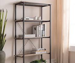 Stratford Rustic 5 Shelf Bookcase Big Lots In 2020 Shelves Bookcase Rustic Bookshelf