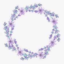 A simple yet gorgeous flower wreath with 3 layers of petals. Wreath Lavender Flowers Png Transparent Clipart Image And Psd File For Free Download Floral Poster Flower Background Wallpaper Floral Wreath Watercolor
