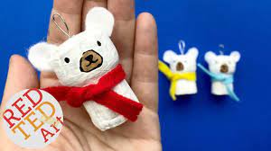 Maybe you would like to learn more about one of these? Diy Polar Bear Ornament Diy Cork Ornaments For Christmas Youtube