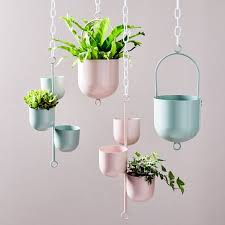 Find hanging planters, small plat pots, terrariums & more. Hanging Metal Planters